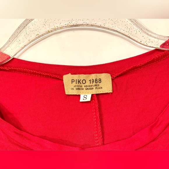 Piko 1988 Red Shirt Dress - Picture 2 of 6